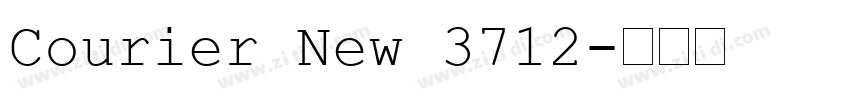 Courier New 3712字体转换